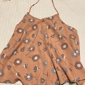 Silk cami top tie around neck